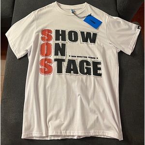 STAGE studded rhinestones t-shirt